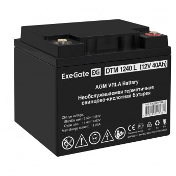 Аккумуляторная батарея EXEGATE DTM 1240 L Аккумуляторная батарея EXEGATE DTM 1240 L
