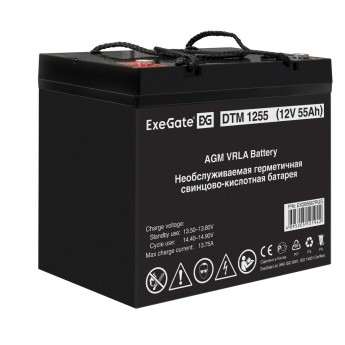 Аккумуляторная батарея EXEGATE DTM 1255 Аккумуляторная батарея EXEGATE DTM 1255