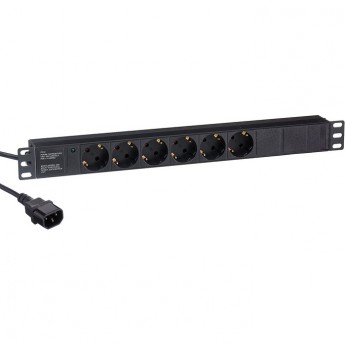 Блок розеток EXEGATE SERVERPRO PDU-19H604 AL-6S-C14-2.5CU Блок розеток EXEGATE SERVERPRO PDU-19H604 AL-6S-C14-2.5CU