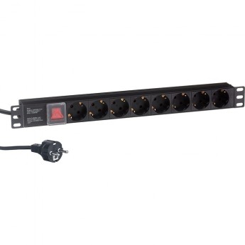 Блок розеток EXEGATE SERVERPRO PDU-19H802 AL-8S-EU1.8CU-SW Блок розеток EXEGATE SERVERPRO PDU-19H802 AL-8S-EU1.8CU-SW