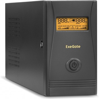 Источник бесперебойного питания EXEGATE POWER SMART ULB-800.LCD.AVR.2SH.RJ Источник бесперебойного питания EXEGATE POWER SMART ULB-800.LCD.AVR.2SH.RJ