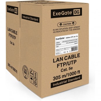 Кабель EXEGATE UTP4-C5E-CCA-P24-IN-PVC-GY-305 UTP Кабель EXEGATE UTP4-C5E-CCA-P24-IN-PVC-GY-305 UTP