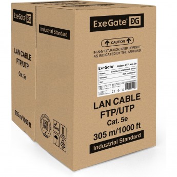 Кабель EXEGATE UTP4-C5E-CCA-S24-IN-PVC-GY-305 UTP Кабель EXEGATE UTP4-C5E-CCA-S24-IN-PVC-GY-305 UTP