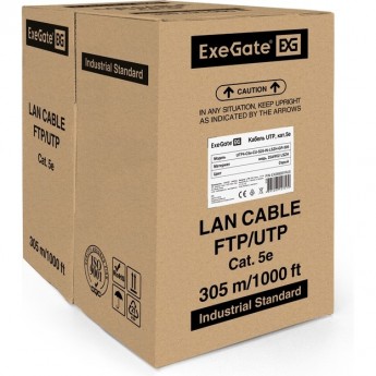 Кабель EXEGATE UTP4-C5E-CU-S25-IN -LSZH-GR-305 UTP Кабель EXEGATE UTP4-C5E-CU-S25-IN -LSZH-GR-305 UTP