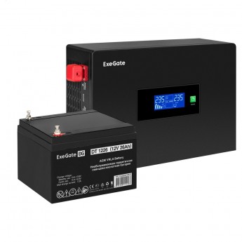 Комплект EXEGATE ИБП EX295993RUS + батарея 26Aч EX282970RUS 1шт Комплект EXEGATE ИБП EX295993RUS + батарея 26Aч EX282970RUS 1шт