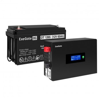 Комплект EXEGATE ИБП EX295993RUS + батарея 65Aч EX282980RUS 1шт Комплект EXEGATE ИБП EX295993RUS + батарея 65Aч EX282980RUS 1шт