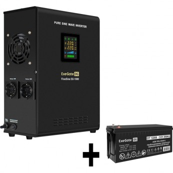 Комплект EXEGATE ИБП EX295997RUS + батарея 200Aч EX282991RUS 1шт