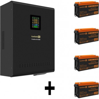 Комплект EXEGATE ИБП EX296003RUS + батарея 65Aч EX282982RUS 4шт