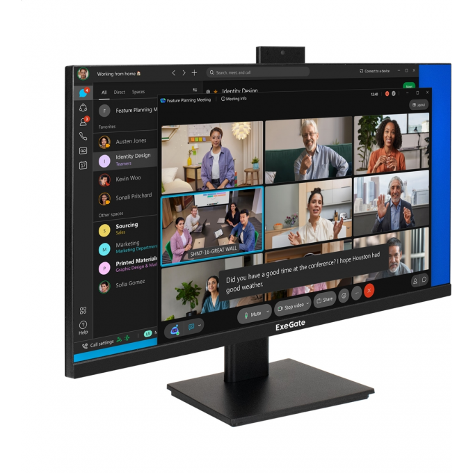 Монитор с веб-камерой 27" EXEGATE SUPERVIEW EA2700 EX298880RUS