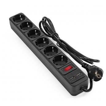 Сетевой фильтр-удлинитель с USB зарядкой ExeGate SP-6-USB-1.8B EX295492RUS Сетевой фильтр-удлинитель с USB зарядкой ExeGate SP-6-USB-1.8B EX295492RUS