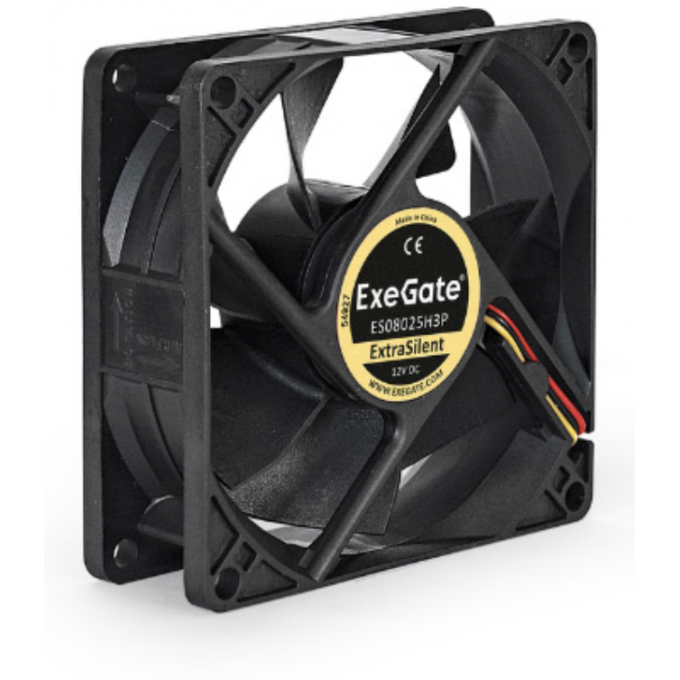 Вентилятор 12В DC EXEGATE EX08025H2P 80x80x25 мм EX299878RUS