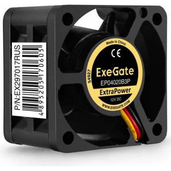 Вентилятор 12В DC EXEGATE EXTRAPOWER EP04020B3P Вентилятор 12В DC EXEGATE EXTRAPOWER EP04020B3P